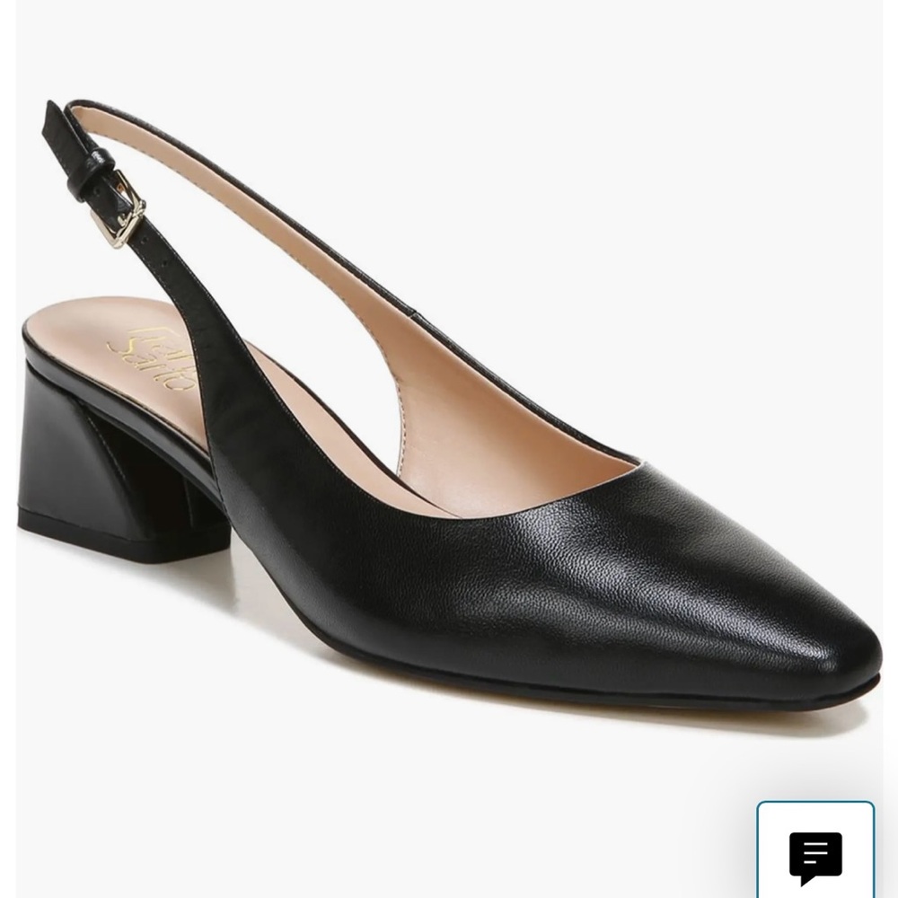 Franco Sarto Black Slingback Heels